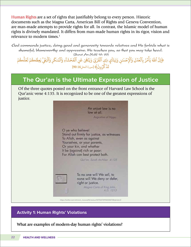 Health and Wellness (From an Islamic Perspective) Level 4