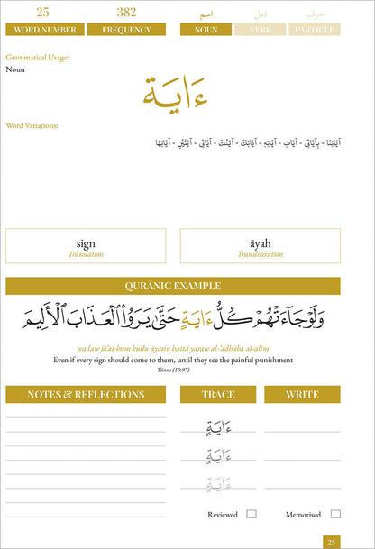 Quran Roots: The Most Popular Words Mentioned in The Quran جذور القرآن