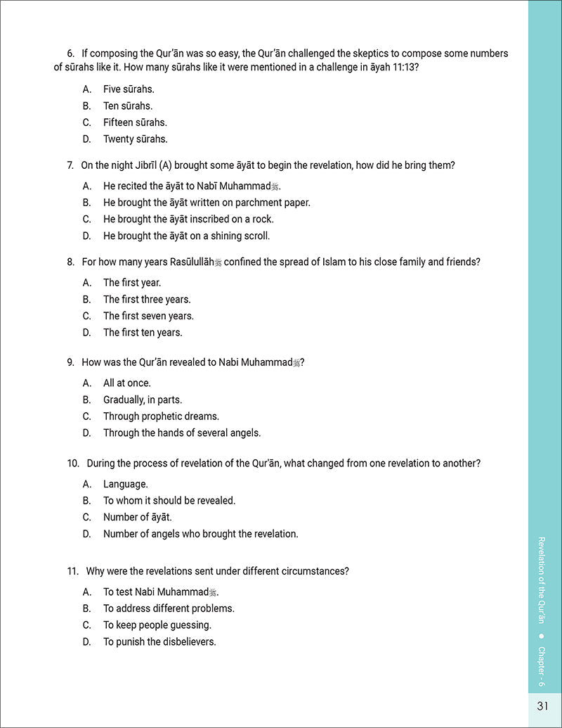 The Message of Islam Workbook: Level 5