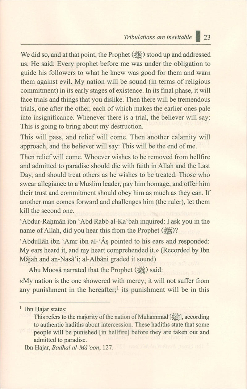Fitnah: The Concept of Discord and Conflict among Muslims بصائر في الفتن