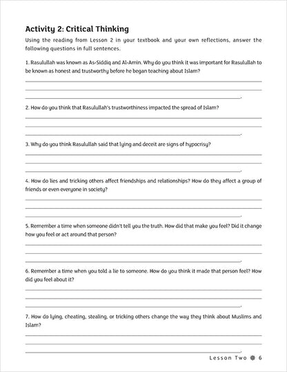 IQra' Wise (Weekend Islamic School Excellence) Workbook: Grade Seven