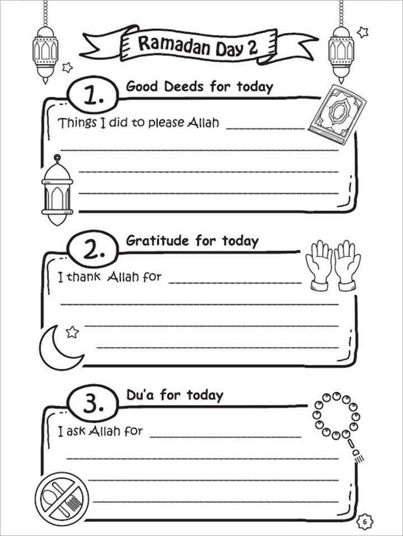Ramadan Coloring & Activity Book (Set of 3 Books & Coloring Book)
