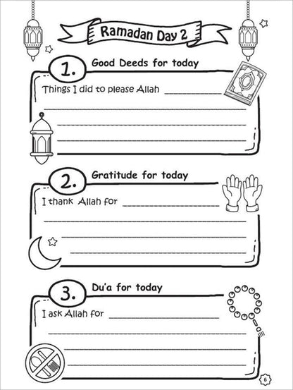Ramadan Coloring & Activity Book (Set of 3 Books & Coloring Book)