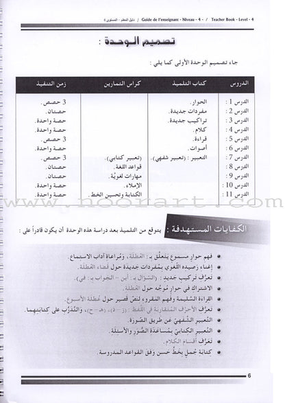 I Love The Arabic Language - Teacher Book : Level 4 (Old Edition) أحب و أتعلم اللغة العربية - دليل المعلم