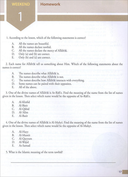 Weekend Learning Islamic Studies: Level 8  (Revised and Enlarged Edition)