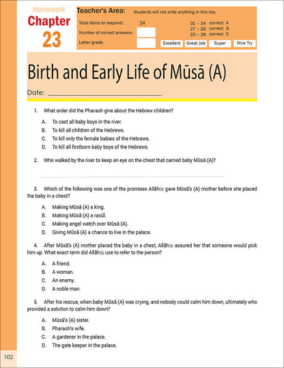 The Message of Islam Workbook: Level 4