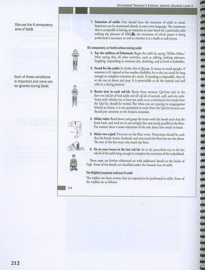 Weekend Learning Islamic Studies Teacher's Manual : Level 4 (New Edition)