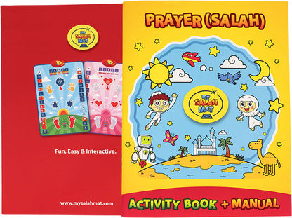 My Salah Mat for Kids – Blue Smart Interactive Prayer Mat for Learning Salah, Surahs, Wudu & Duas with 25 Touch Keys, 10 Languages, Ages 3+