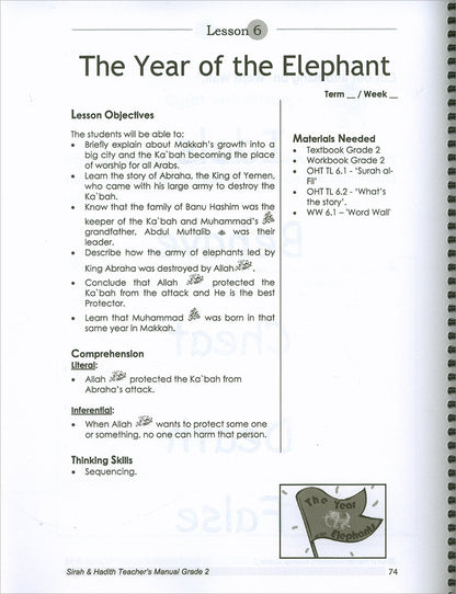 Sirah of Our Prophet Teacher's Manual: Grade 2 (Old Edition)