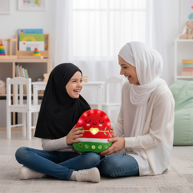 Nur Watermelon Interactive Plushie: Islamic Toys for Kids (29cm)