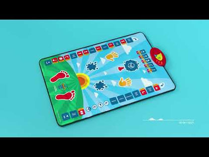 My Salah Mat for Kids - Smart interactive Prayer Mat for learning Salah, Surah, Wudu and Duas - Islamic prayer mat with 10 languages, Salah Translation, 25 Touch Keys and padded mat for Kids 3+ (Blue) (Returned: Like New)