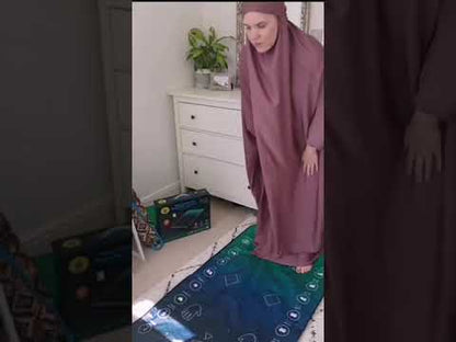 Smart Interactive Prayer Padded Mat for Adults & Reverts – Learn Surahs, Salah & Duas with 25 Touch Keys & Speaker – for Ages 8+