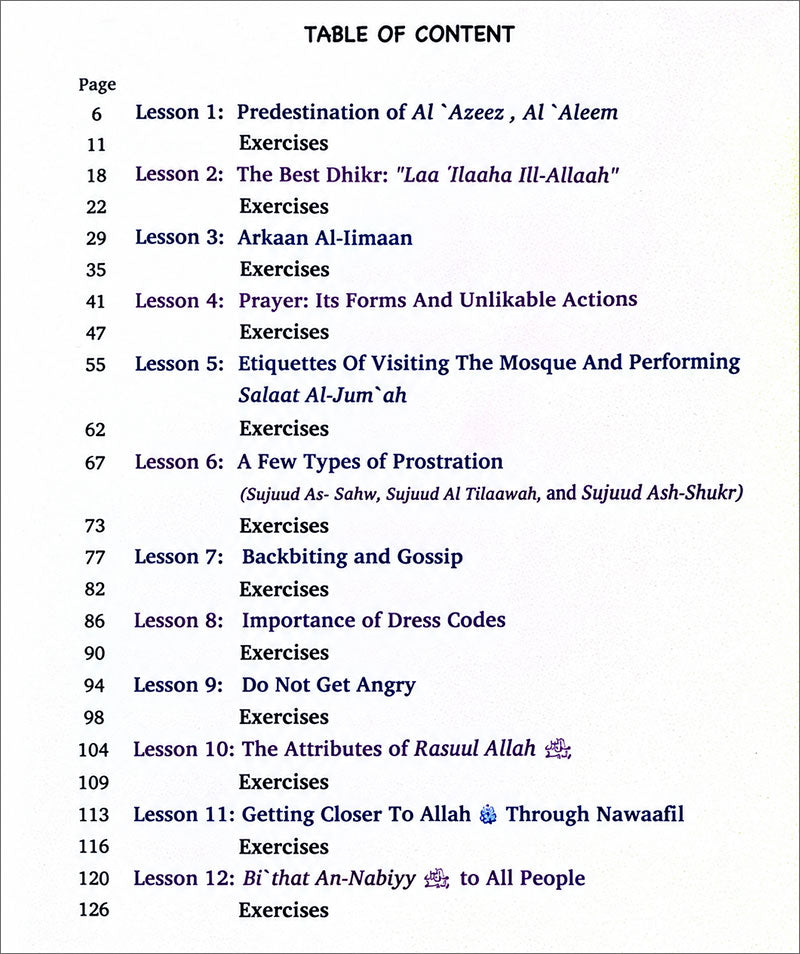 Kalimah Tayibah Workbook: Level 5 (English Edition)