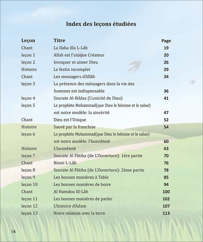 Kalimah Tayibah Textbook: Level 1 (French Edition)