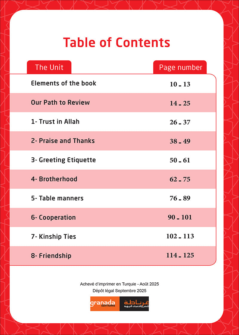 Sabilouna Islamic Education: Level 1 (English Version)