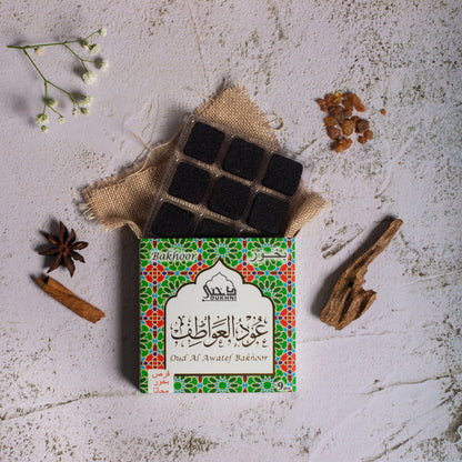 Oud Al Awatef Bakhoor Bricks