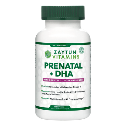 Halal Prenatal + DHA (60 Softgels)