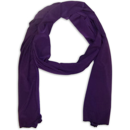 Women's Silky Scarf Wrap Shawl - Plain Color
