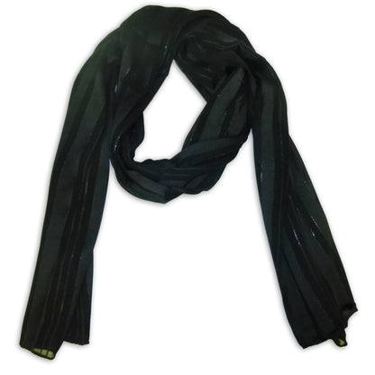 Women's Striped Silky Scarf Wrap Shawl