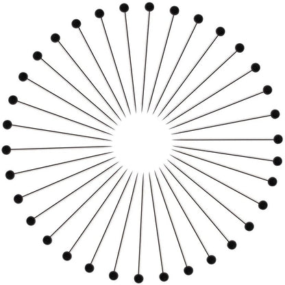 Stainless Steel Head Hijab Pin - Black