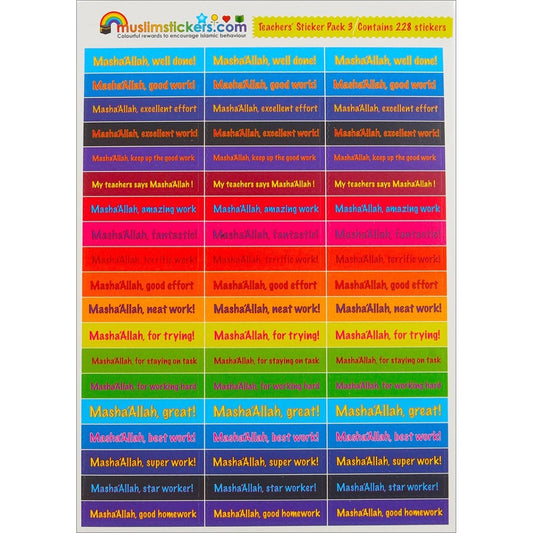 Teachers' Sticker Pack 3 (228 stickers)