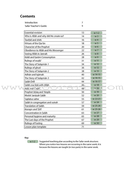 Safar Teacher's Guide for Islamic Studies: Level 6