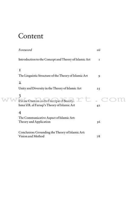 The Theory of Islamic Art: Aesthetic Concept and Epistemic Structure