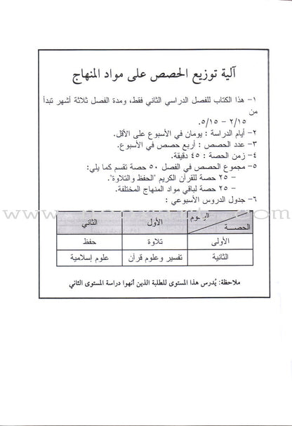 Permanent Qur'anic Centers Curriculum: Level 3, Part 2 منهاج المراكز القرآنية الدائمة