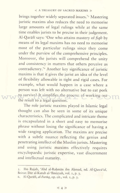 A Treasury of Sacred Maxims: A Commentary on Legal Principles