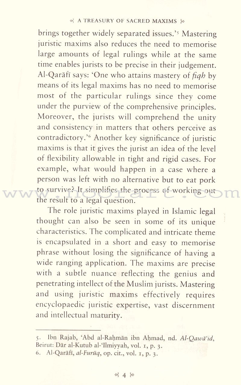 A Treasury of Sacred Maxims: A Commentary on Legal Principles