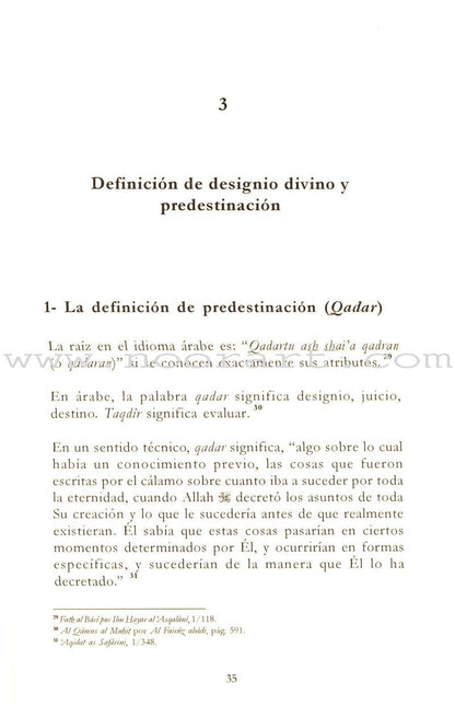 Designio Divino Y Predestinación -Divine Will and Predestination القضاء والقدر
