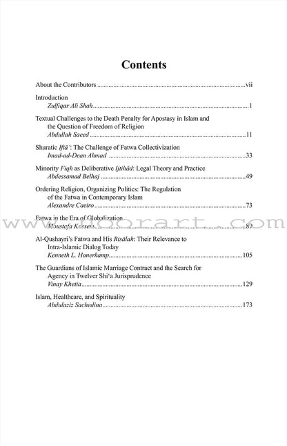 Ifta’ and Fatwa in the Muslim World and the West