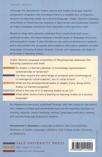 Arabic Second Language Acquisition of Morphosyntax
