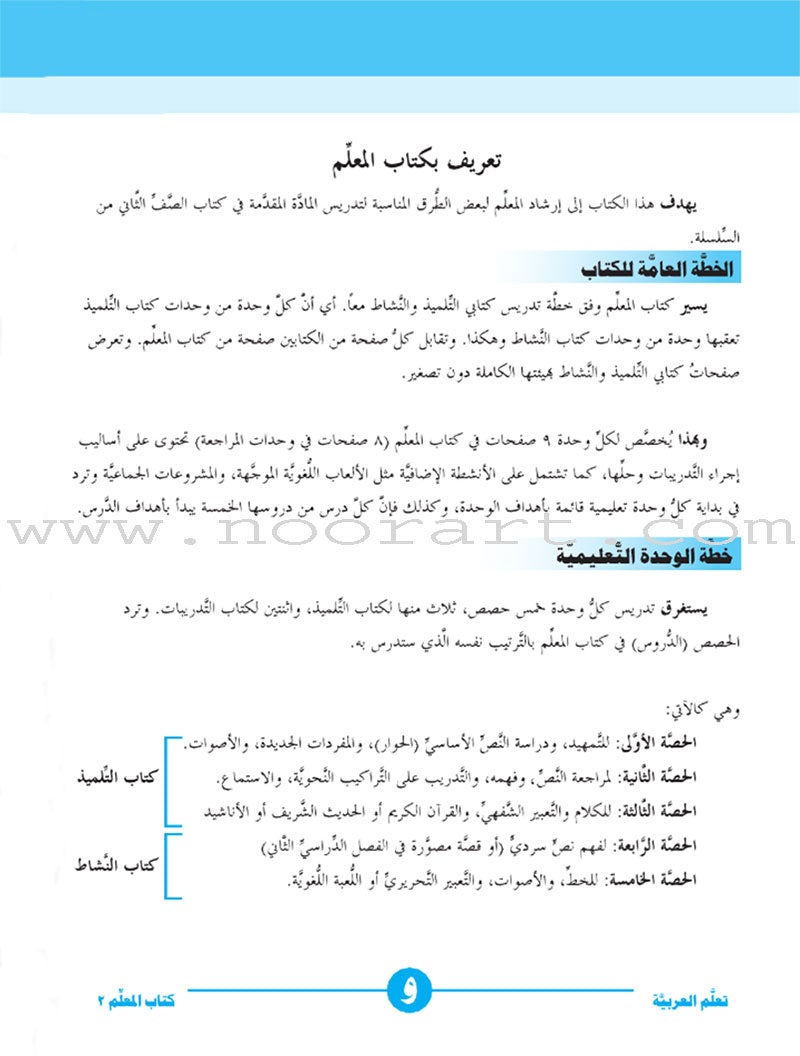 ICO Learn Arabic Teacher Guide: Level 2, Part 2 تعلم العربية