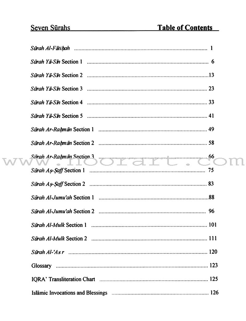 Seven Surahs for the Classroom Textbook