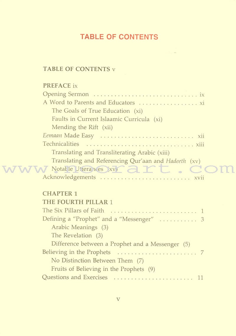 Eemaan Made Easy: Part 4 - Knowing Allaah's Prophets and Messengers الإيمان ميسراً - معرفة أنبياء الله ورسله