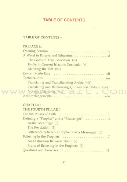 Eemaan Made Easy: Part 4 - Knowing Allaah's Prophets and Messengers الإيمان ميسراً - معرفة أنبياء الله ورسله
