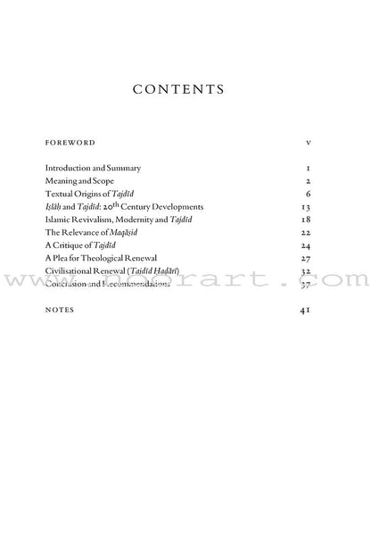 Tajdid, Islah And Civilisational Renewal In Islam