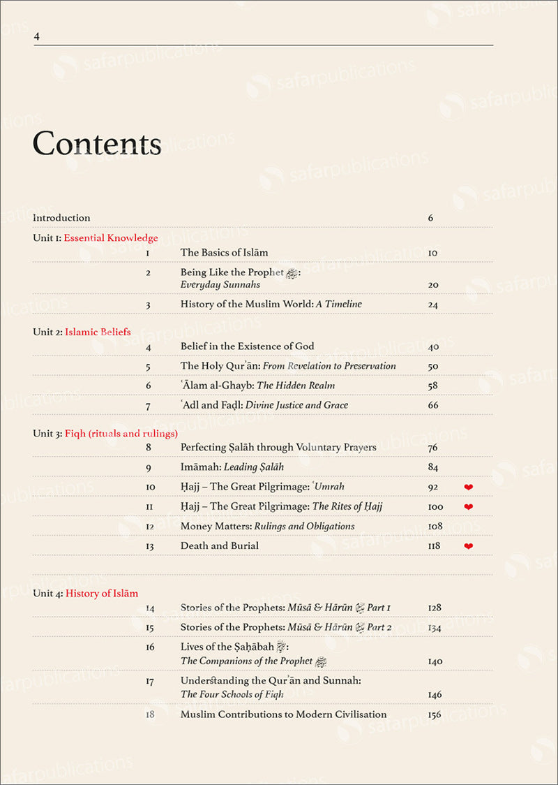Safar Islamic Studies: Textbook Level 8