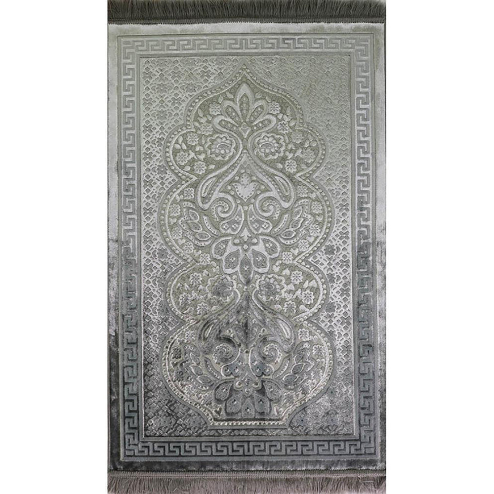 Luxury Velvet Islamic Prayer Rug - 4 Different Colors