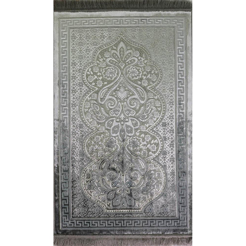 Luxury Velvet Islamic Prayer Rug - 4 Different Colors