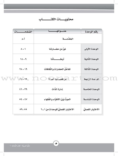 ICO Learn Arabic Workbook: Level 10, Part 1