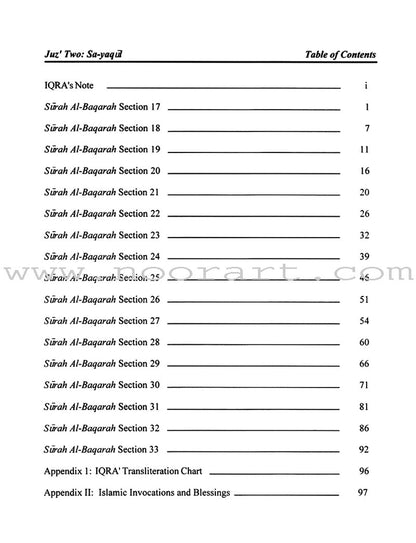 A Study of the Qur'an Textbook Juz' Two (Sa-Yaqul)