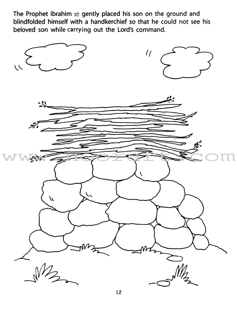 Children's Stories from the Qur'an: Big Coloring Book 2 (Black and White)