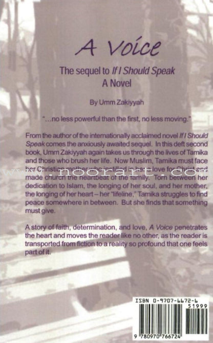A Voice, the sequel to If I Should Speak