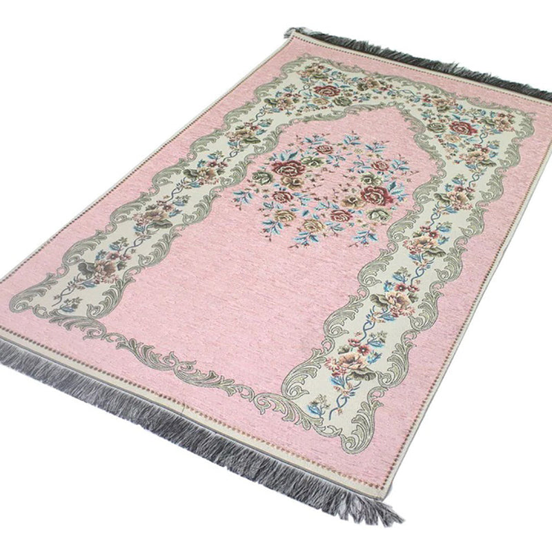 Luxury Thin Velvet Islamic Prayer Rug - 5 Different Colors