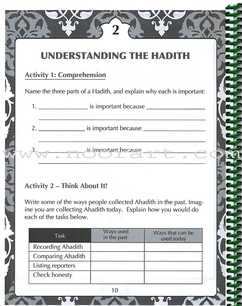 The Wisdom of Our Prophet (s) Workbook: Grade 4