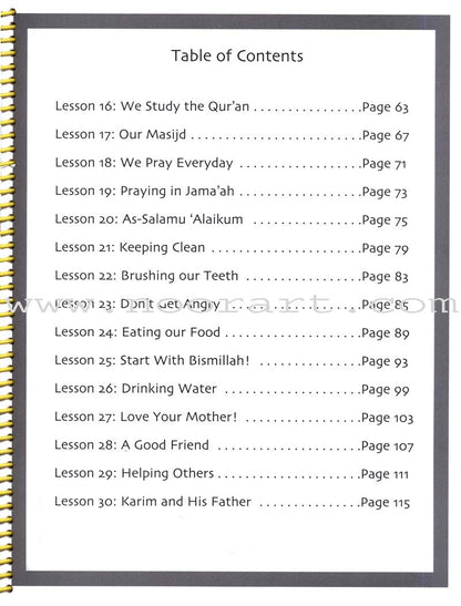Muhammad Rasulullah The Last Prophet Workbook: Grade 1