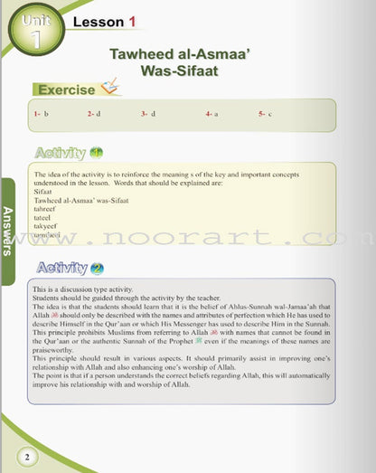 ICO Islamic Studies Teacher's Manual - Grade 9, Part 1