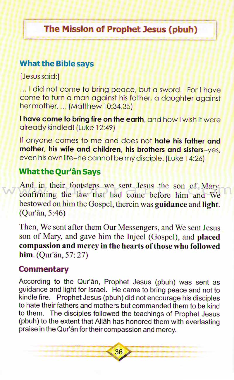 Christianity and Islam According To the Bible and the Quran